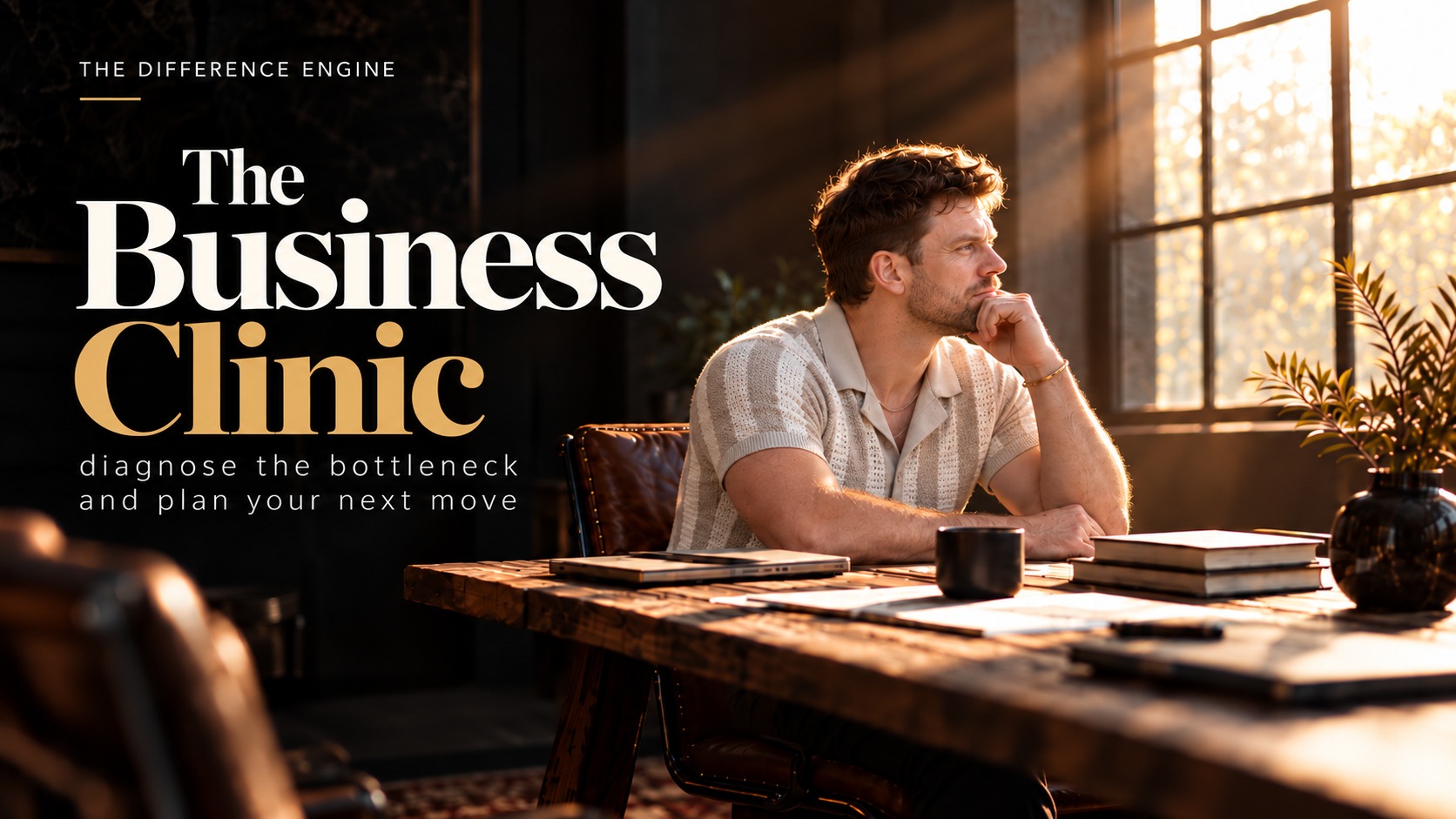 The Business Clinic — diagnose the bottleneck and plan your next move.